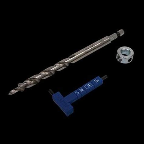 New Kreg Easy Set Drill Bit With Stop Collar And Gaugehex Wrench For