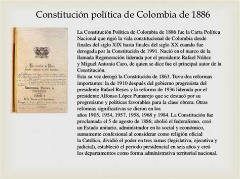 Linea De Tiempo Colombia Constitucion 1886 1991 By Rafael Enrique Images