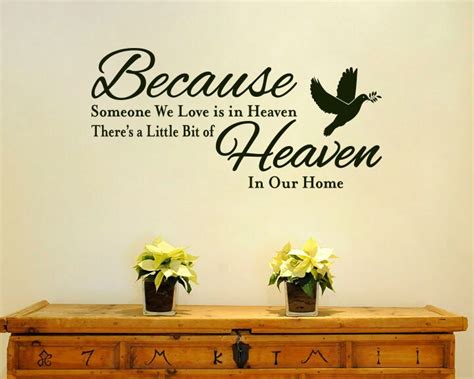 Because Someone We Love Is In Heaven Wall Decal Heaven In Our