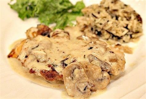Coat pan with cooking spray. Chicken with Mushroom Tarragon Cream Sauce - A Cork, Fork ...