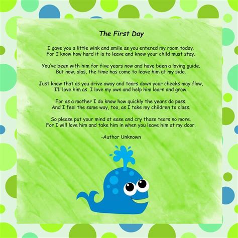 Image Result For Long Funny Poems About School Kindergarten First Day