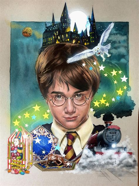 I Spent Ages Drawing And Painting This Harry Potter Fan Art I Would