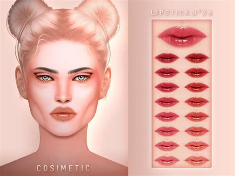 Lipstick N34 By Cosimetic From Tsr Sims 4 Downloads