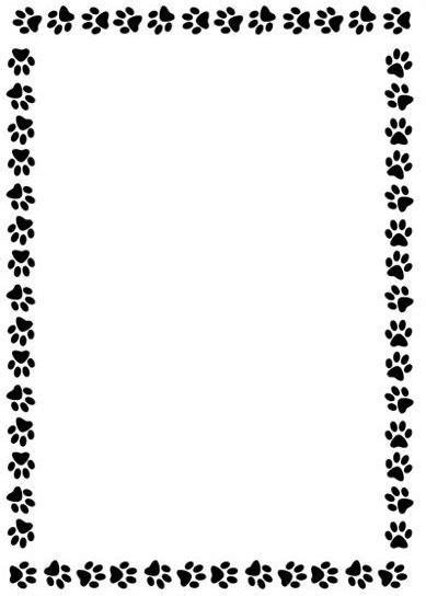 Dog Paw Border Free Download On Clipartmag