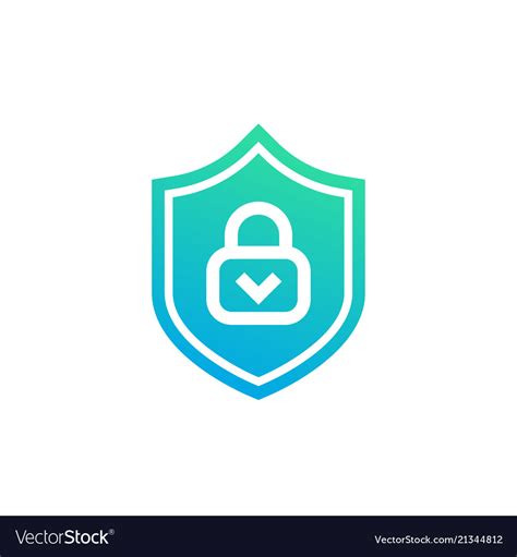 Cybersecurity Icon On White Royalty Free Vector Image