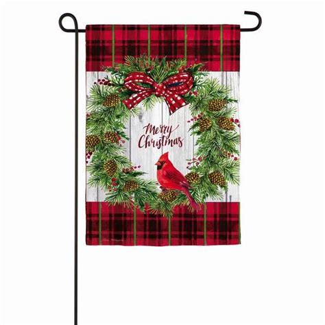 Christmas Cardinal Wreath Garden Flag Item 191382 The Christmas Mouse