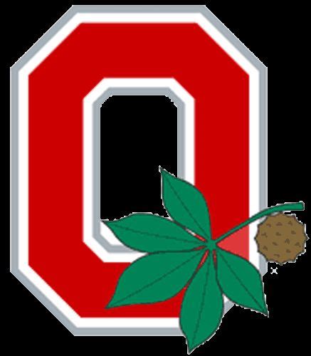 Ohio State Buckeyes Logo A Red O With Leaf And Buckeye Nut