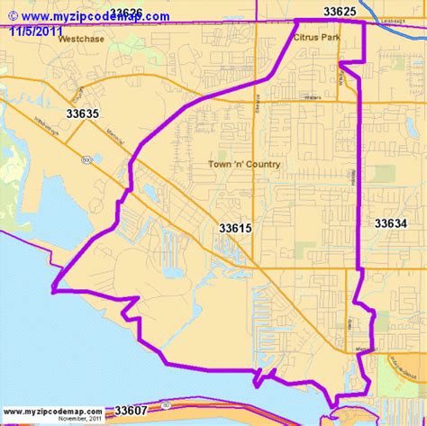Zip Code Map Of 33615 Demographic Profile Residential Housing Information Etc