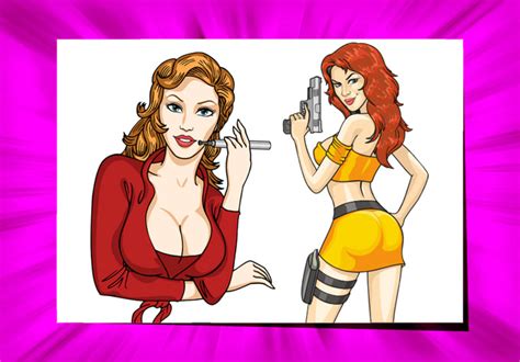 Draw A Sexy Cartoon Pin Up Girl By Geo Fiverr