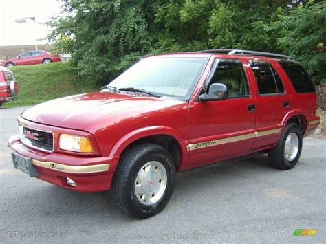 1997 Cherry Red Metallic Gmc Jimmy Slt 12634998 Car