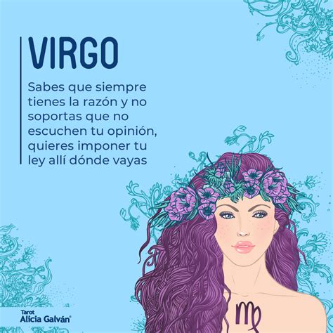 Virgo Hor Scopo Semanal Alicia Galv N Virgo Zodiaco Virgo Frases De Virgo