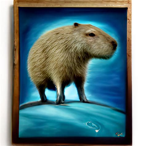 Capybara Oil Painting Dall E Rcapybara