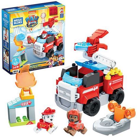 Buy Mattel Mega Bloks Paw Patrol Marshalls City Fire Rescue 33 Mini
