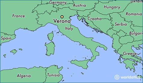 Where Is Verona Italy Verona Veneto Map