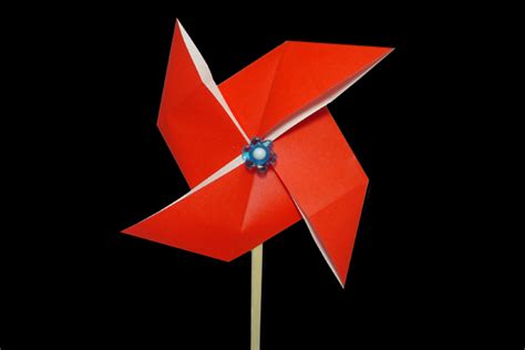 How To Make An Origami Pinwheel Paper Crafts Instructions And Diagram