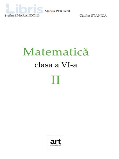 Matematica Clasa 6 Sem 2 Marius Perianu Stefan Smarandoiu