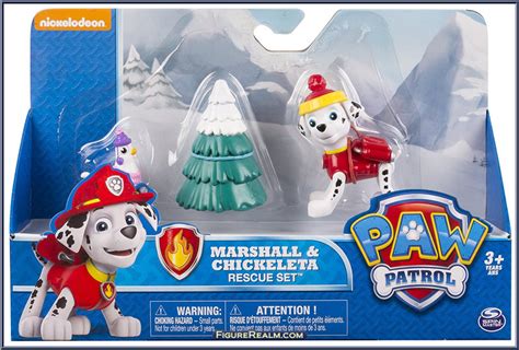 Marshall And Chickaletta Paw Patrol Rescue Set Spinmaster Action Figure
