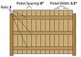 Images of Picket Fence Dimensions