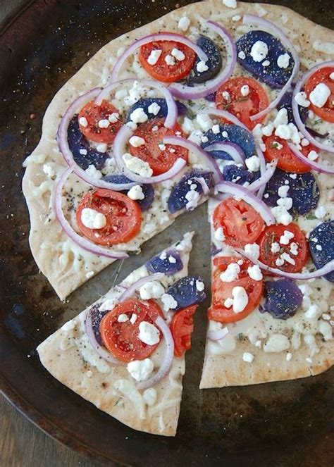 Potato Pizza Recipe Red White And Blue Foods Ideas For Your Fourth Of