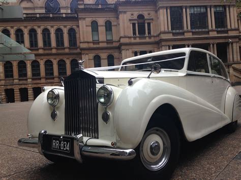 1951 Vintage White Rolls Royce Wedding Car Sydney