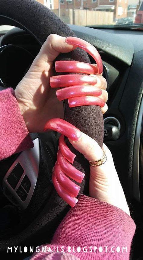 long red nails curved nails long nails