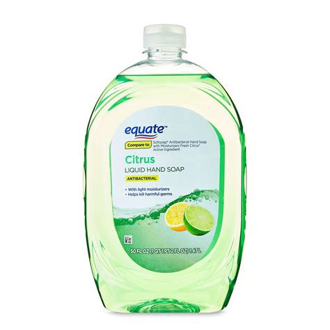 Equate Citrus Antibacterial Liquid Hand Soap 50 Fl Oz