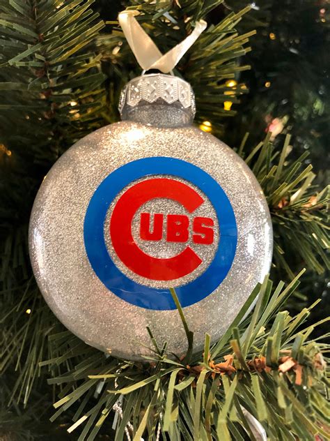 Chicago Cubs Christmas Ornament Cubs Christmas Ornament Etsy