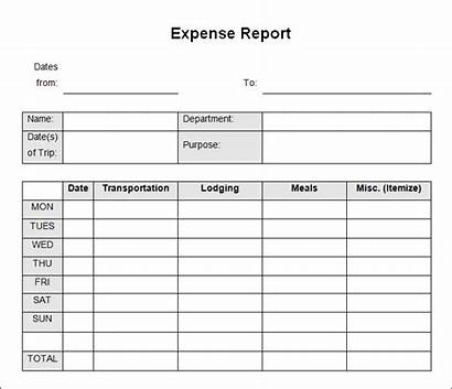 Expense Report Template Business Pdf Expenses Excel