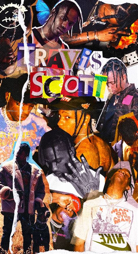 Travis Scott Scrapbook Collage Comic Book Cover Comic Books Travis