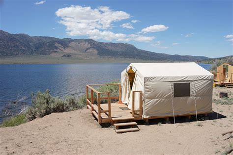 Lakeside Tent Cabins Bridgeport Reservoir Campground Ca 45 Hipcamper