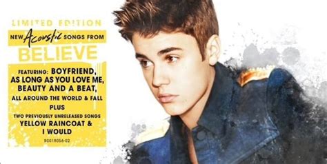 Justin Bieber Découvrez Les Photos De Lalbum Believe Acoustic