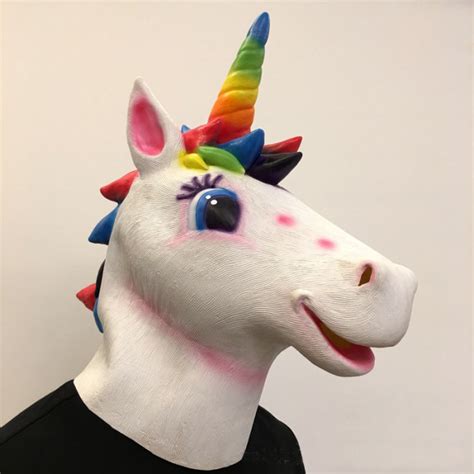 Rainbow Unicorn Mask Costume Party World