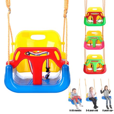 3 In 1 Kids Swing Seat Infant Toddler Children Secure Swing Seat