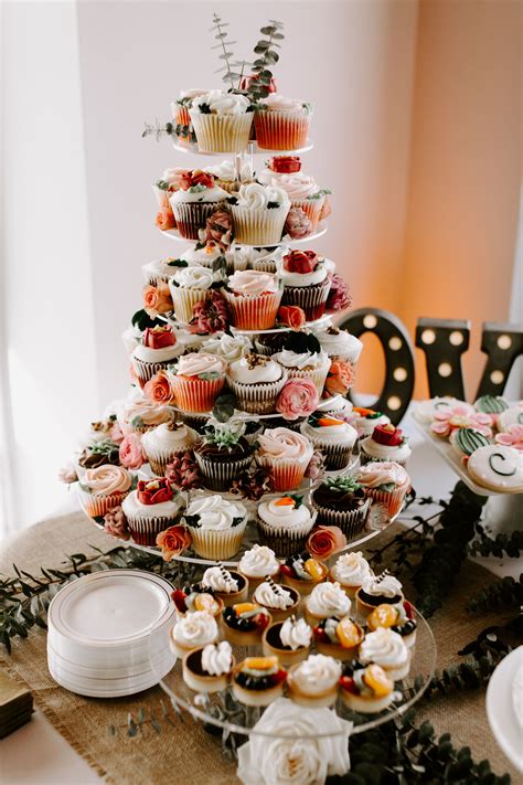 Cupcake Tower Coffiewedding Boho Vintage Wedding Cupcakes Cupcake