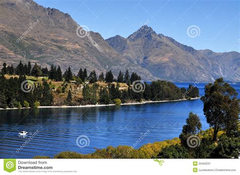 Lake Wakatipu Queenstown New Zealand Royalty Free Stock