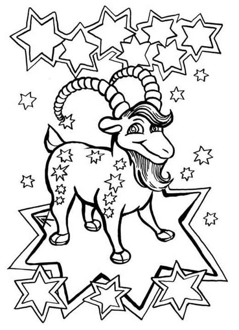 Capricorn Coloring Pages At Getdrawings Free Download