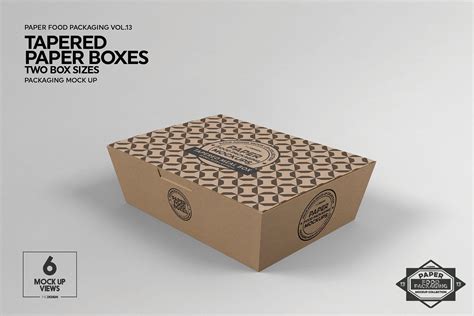 VOL.13 Food Box Packaging Mockups | Food box packaging, Packaging mockup, Free packaging mockup