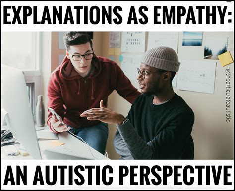 Explanations As Empathy An Autistic Perspective Jaime A Heidel