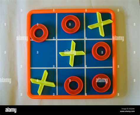 X And O Board Game Stock Photo Alamy