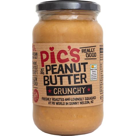 Calories In Pic S Peanut Butter Crunchy Calorie Counter Australia