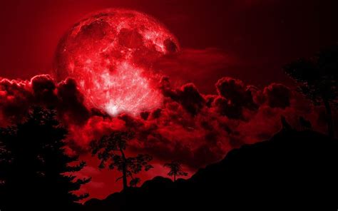 Red Moon Wallpapers Top Free Red Moon Backgrounds Wallpaperaccess