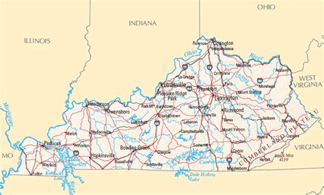 Kentucky Map Map Of Kentucky