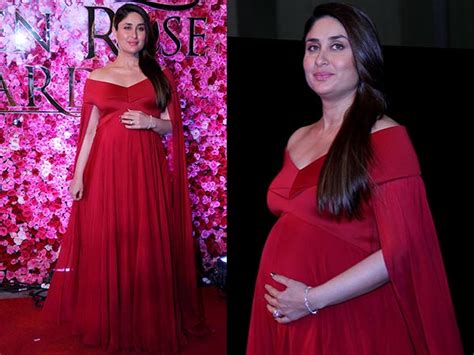 Kareena Kapoor Looks Stunning In Red Gown By Designer Gauri And Nainika For Lux Golden Rose