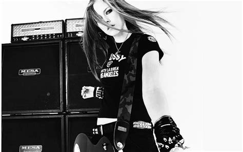 Avril Lavigne Wallpaper Black And White Abstraction Wallpaper