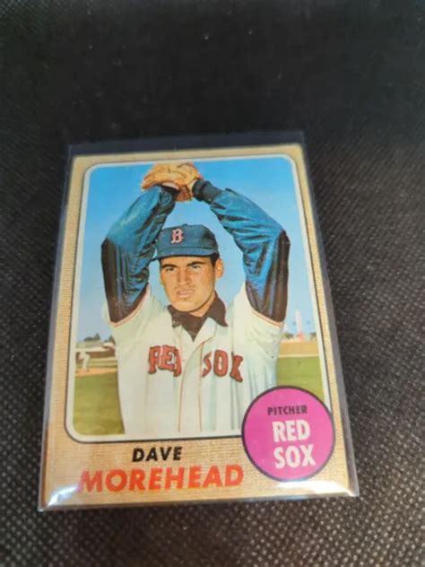 1968 Topps Dave Morehead Boston Red Sox 212 100 Picclick