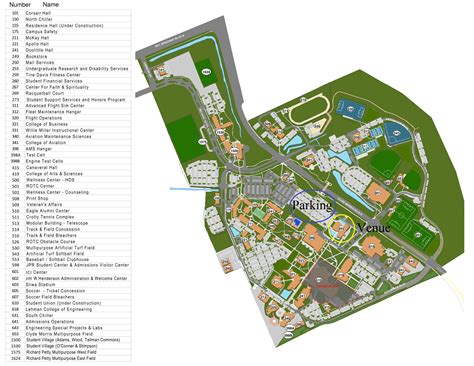 Embry Riddle Campus Map Map Of The World