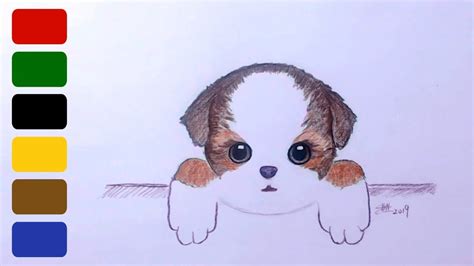 We first need to start the sketch with the wolf's head. How to Draw a Dog - Shih Tzu - YouTube