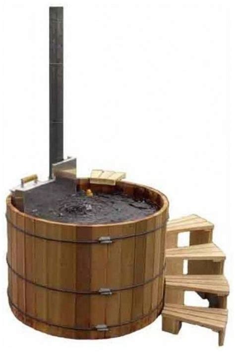 Cedar Trimmed Hot Tub Whiskey Barrel Outdoorwood In 2020 Cedar Hot
