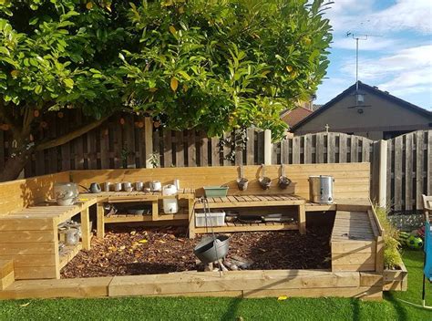 Simple Sand Mud Kitchen And Digging Play Spaces For Children