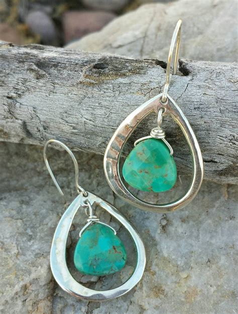 Sterling Silver Earrings Turquoise Earrings Western